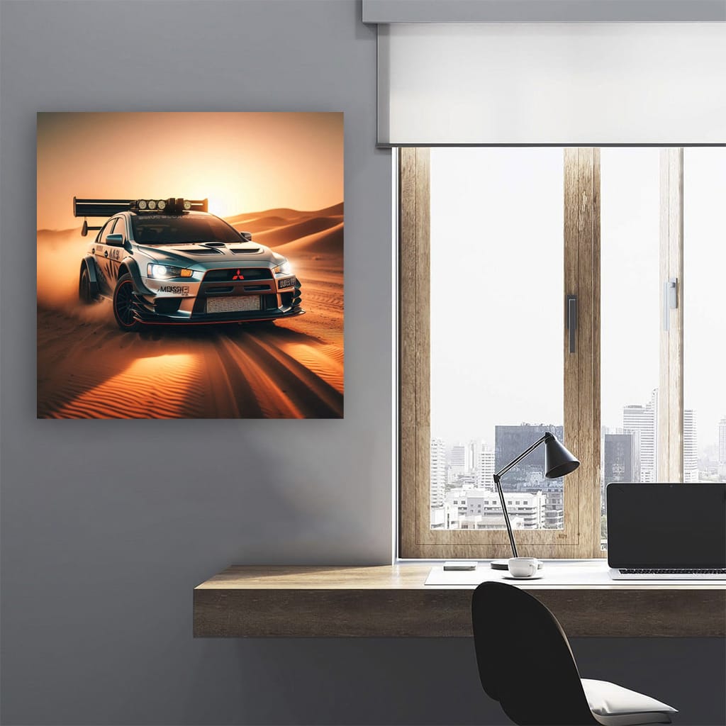 Mitsubishi Lancer Evolution in Desert - Rally Legend