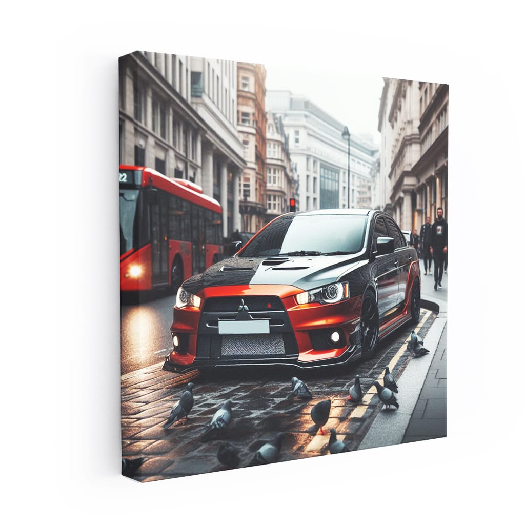 Mitsubishi Lancer Evolution (evo) Lond Wall Art