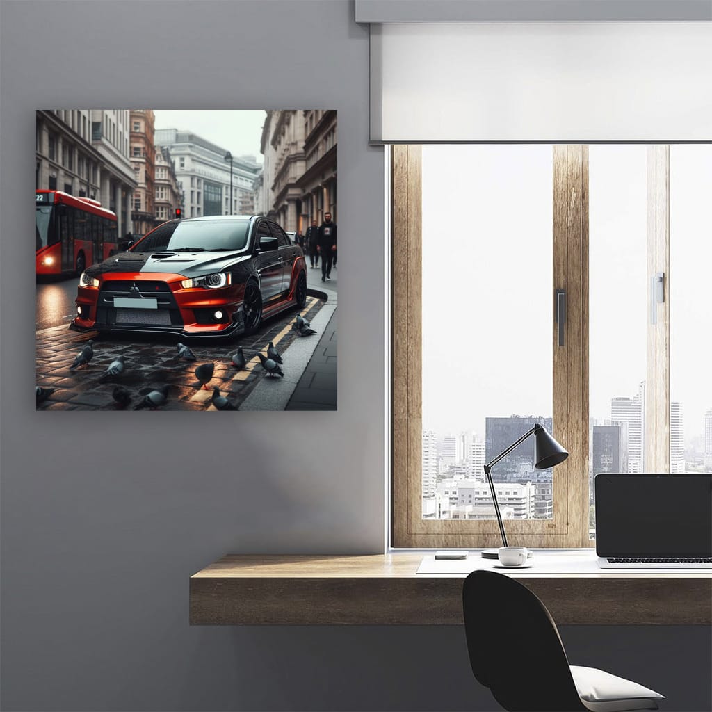 Mitsubishi Lancer Evolution (evo) Lond Wall Art