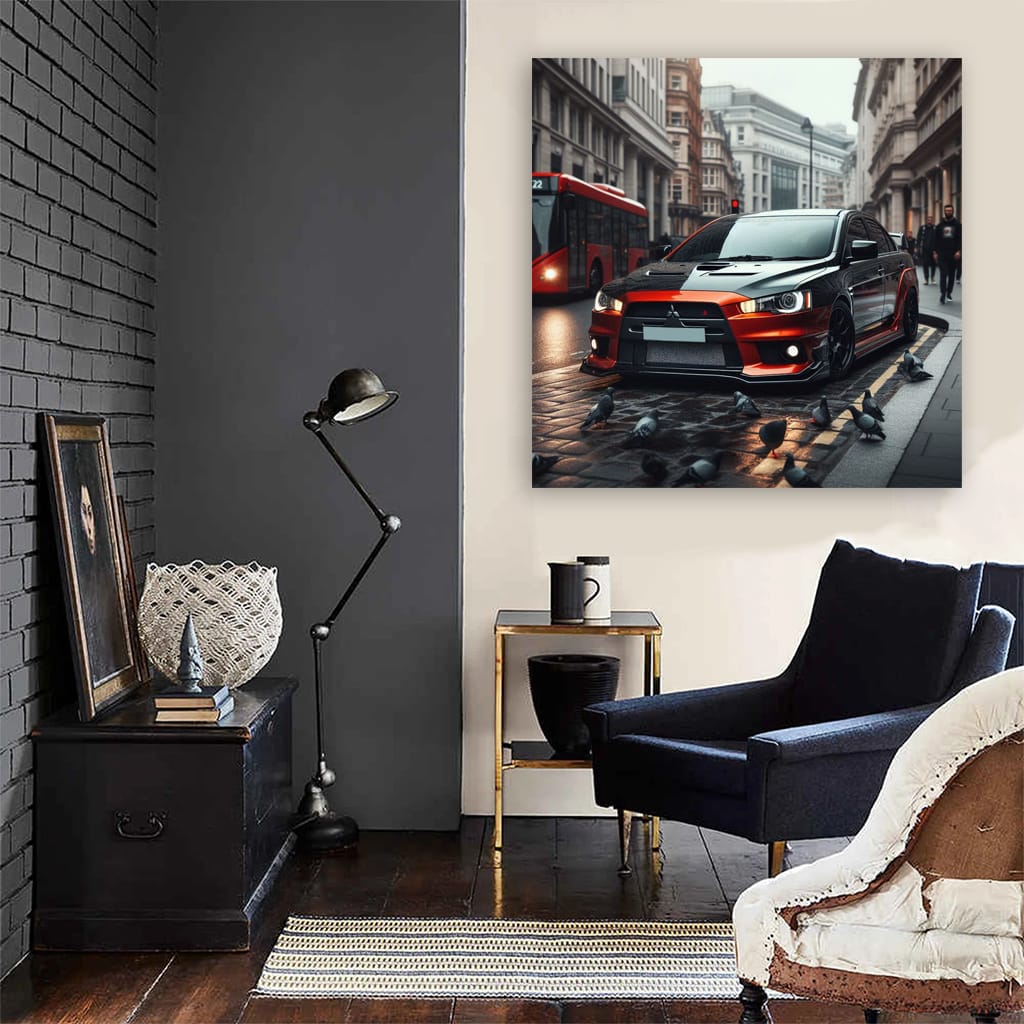 Mitsubishi Lancer Evolution (evo) Lond Wall Art