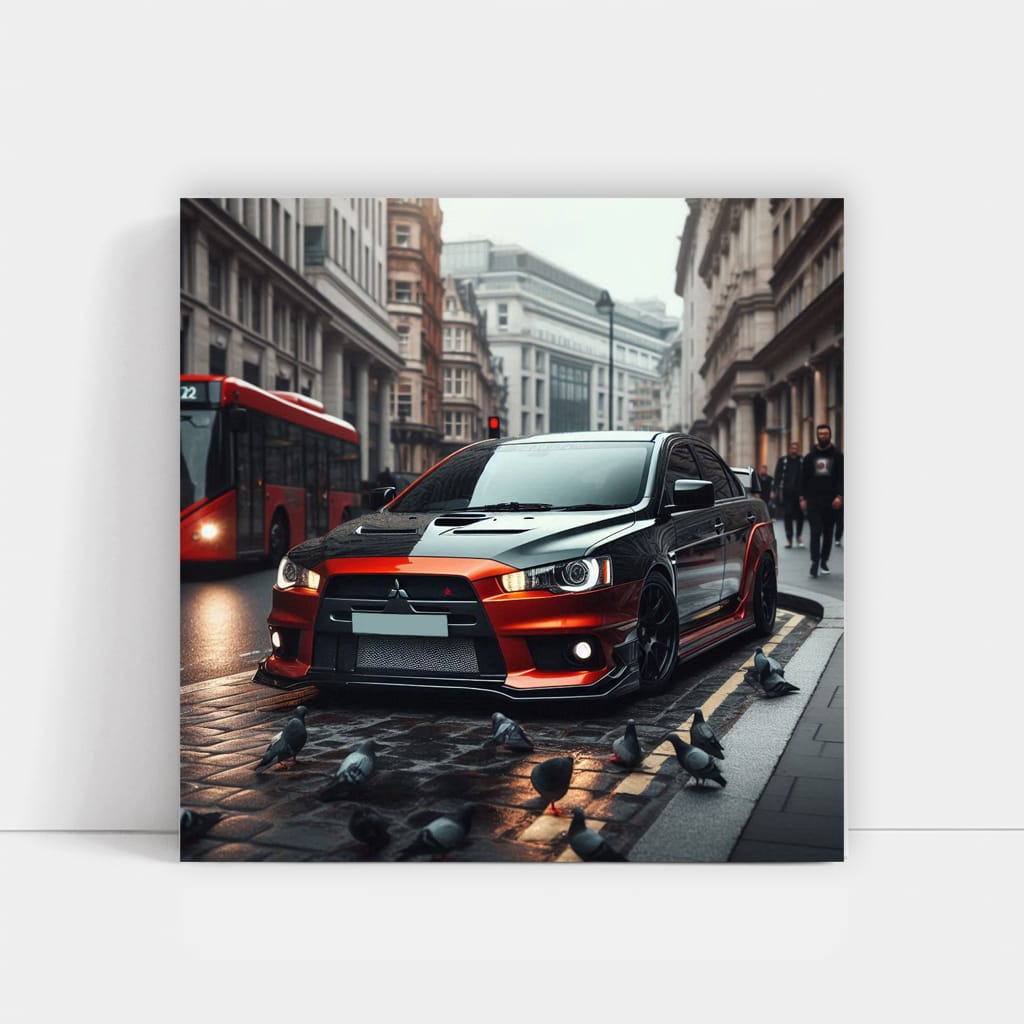 Mitsubishi Lancer Evolution (evo) Lond Wall Art