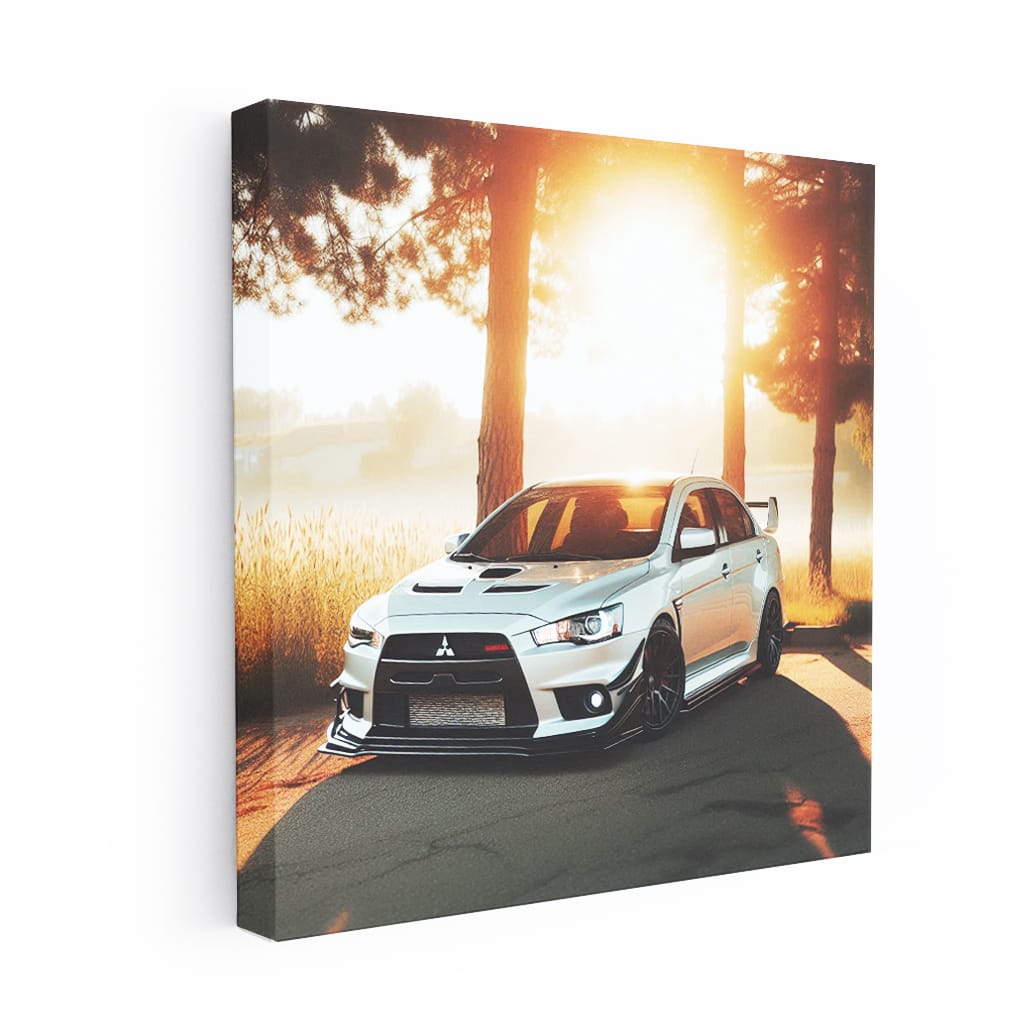 Mitsubishi Lancer Evolution (evo) Sunny Weath Wall Art