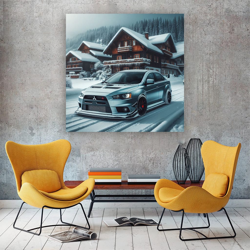 Mitsubishi Lancer Evolution (evo) Wint Wall Art