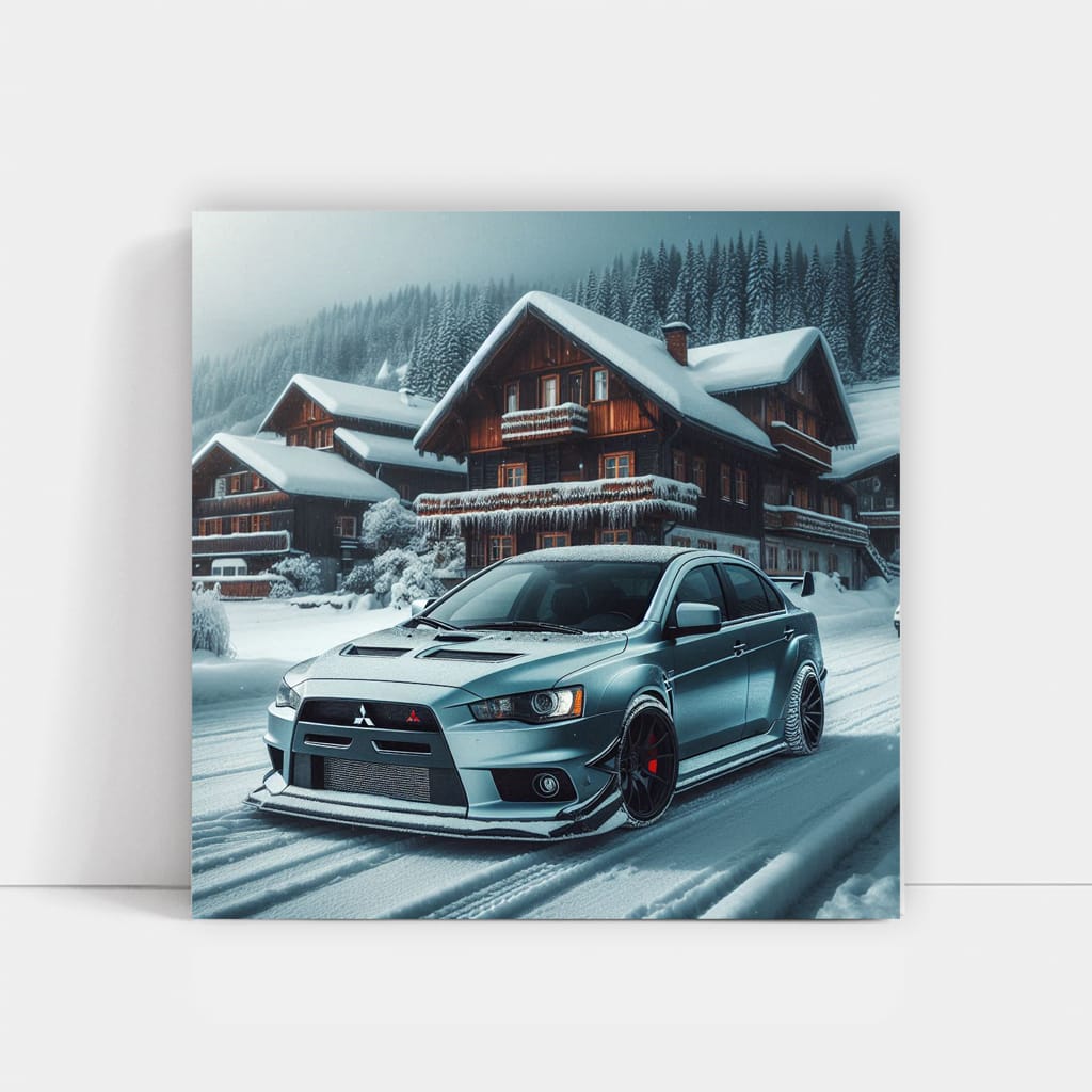 Mitsubishi Lancer Evolution (evo) Wint Wall Art