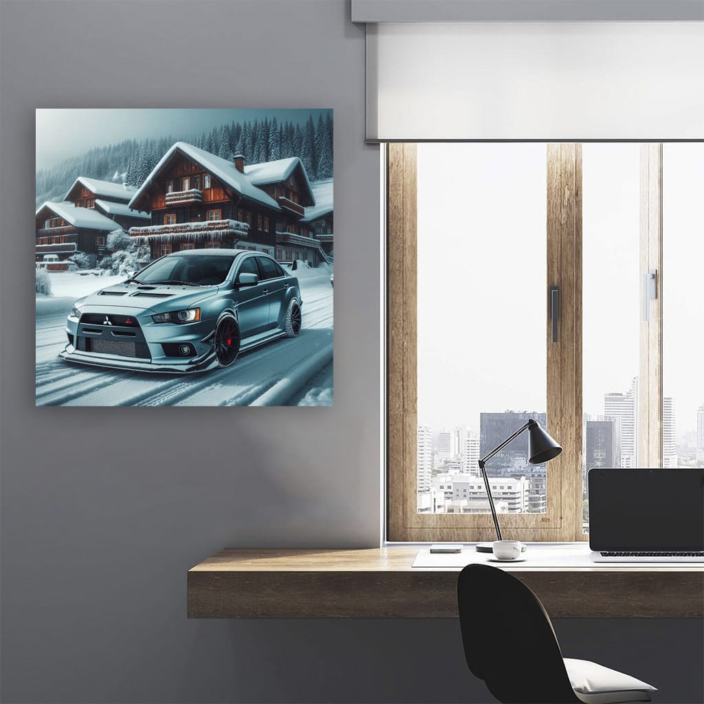 Mitsubishi Lancer Evolution (evo) Wint Wall Art