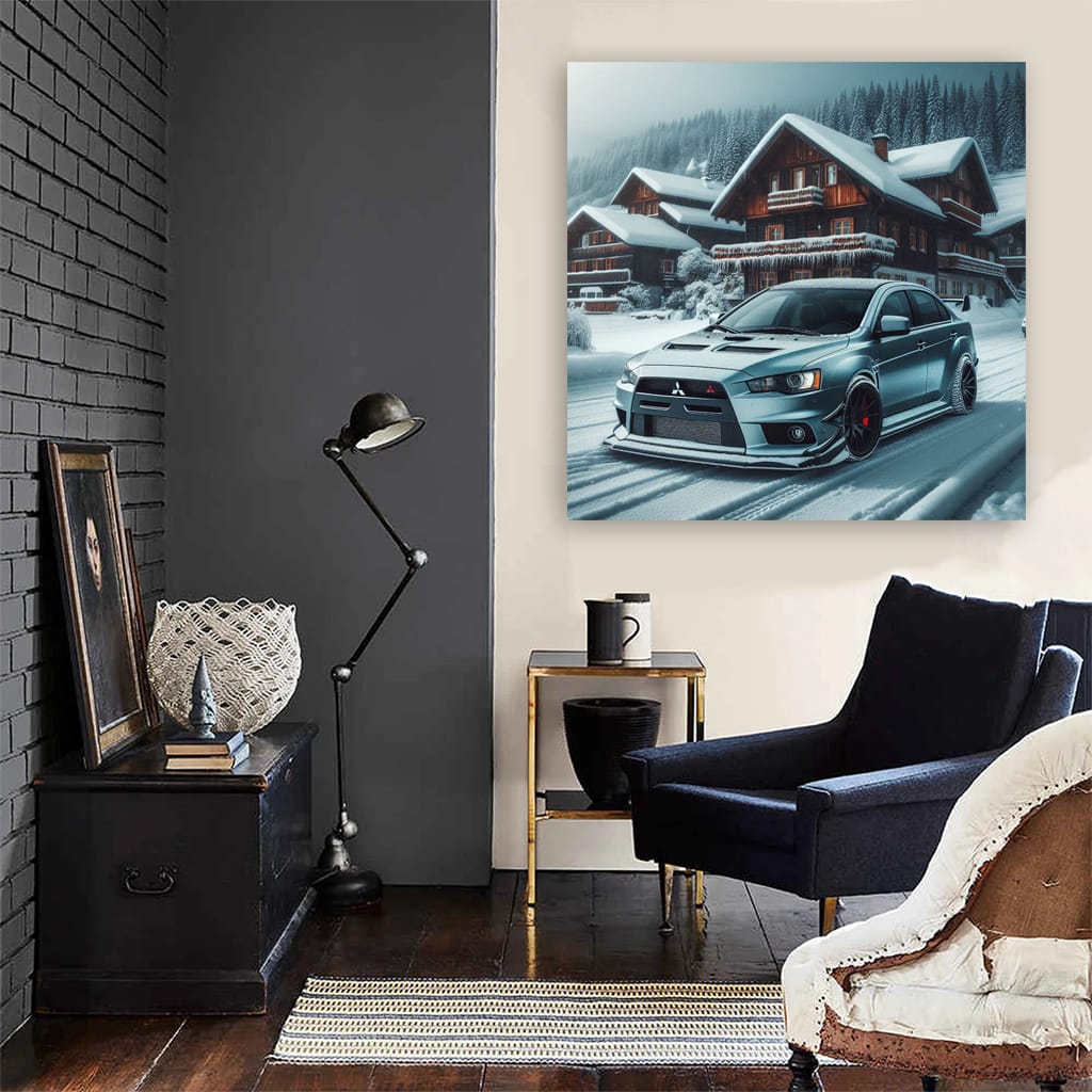 Mitsubishi Lancer Evolution (evo) Wint Wall Art