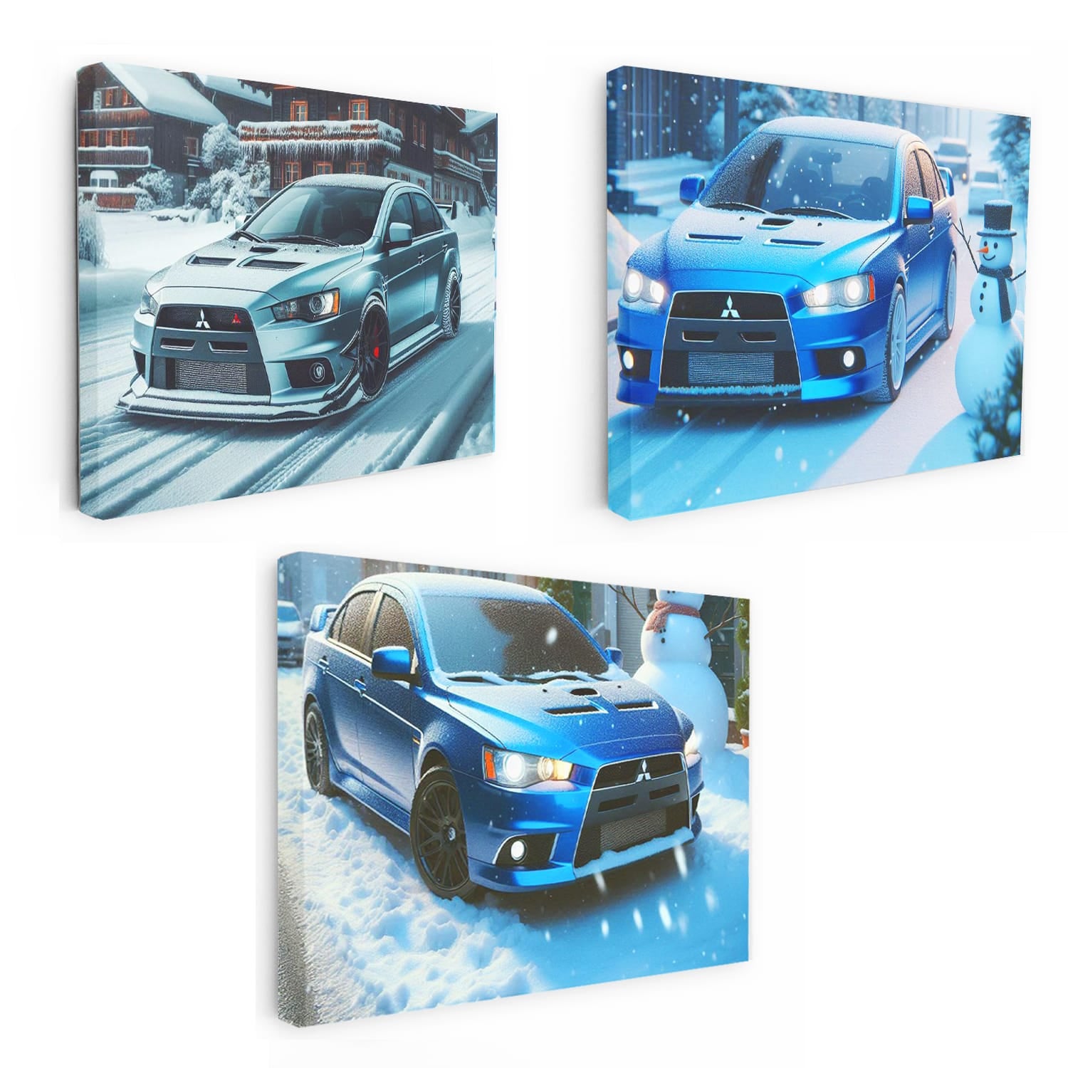 Mitsubishi Lancer Evolution Winter Set of 3