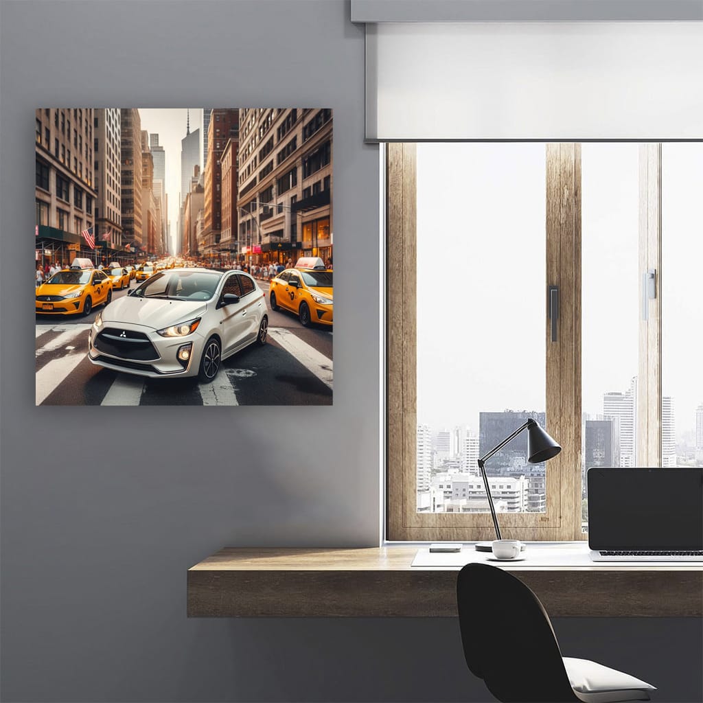 Mitsubishi Mirage New York Wall Art