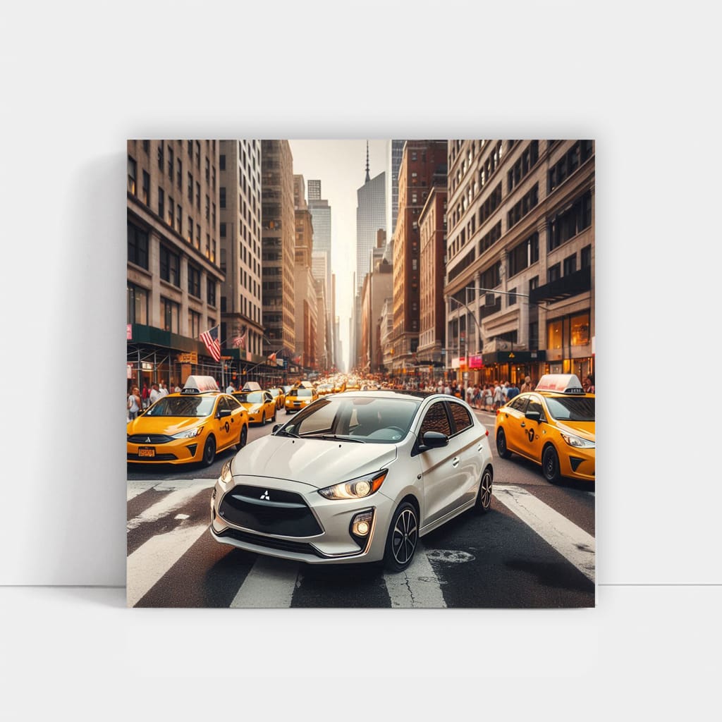 Mitsubishi Mirage New York Wall Art