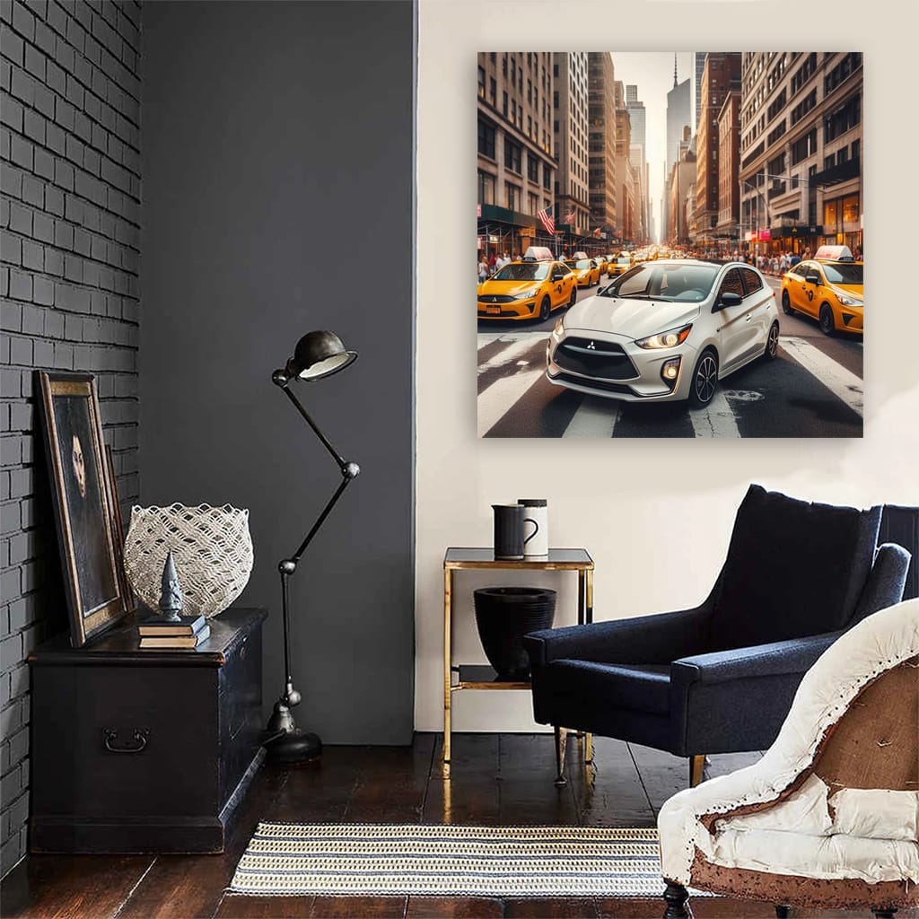 Mitsubishi Mirage New York Wall Art