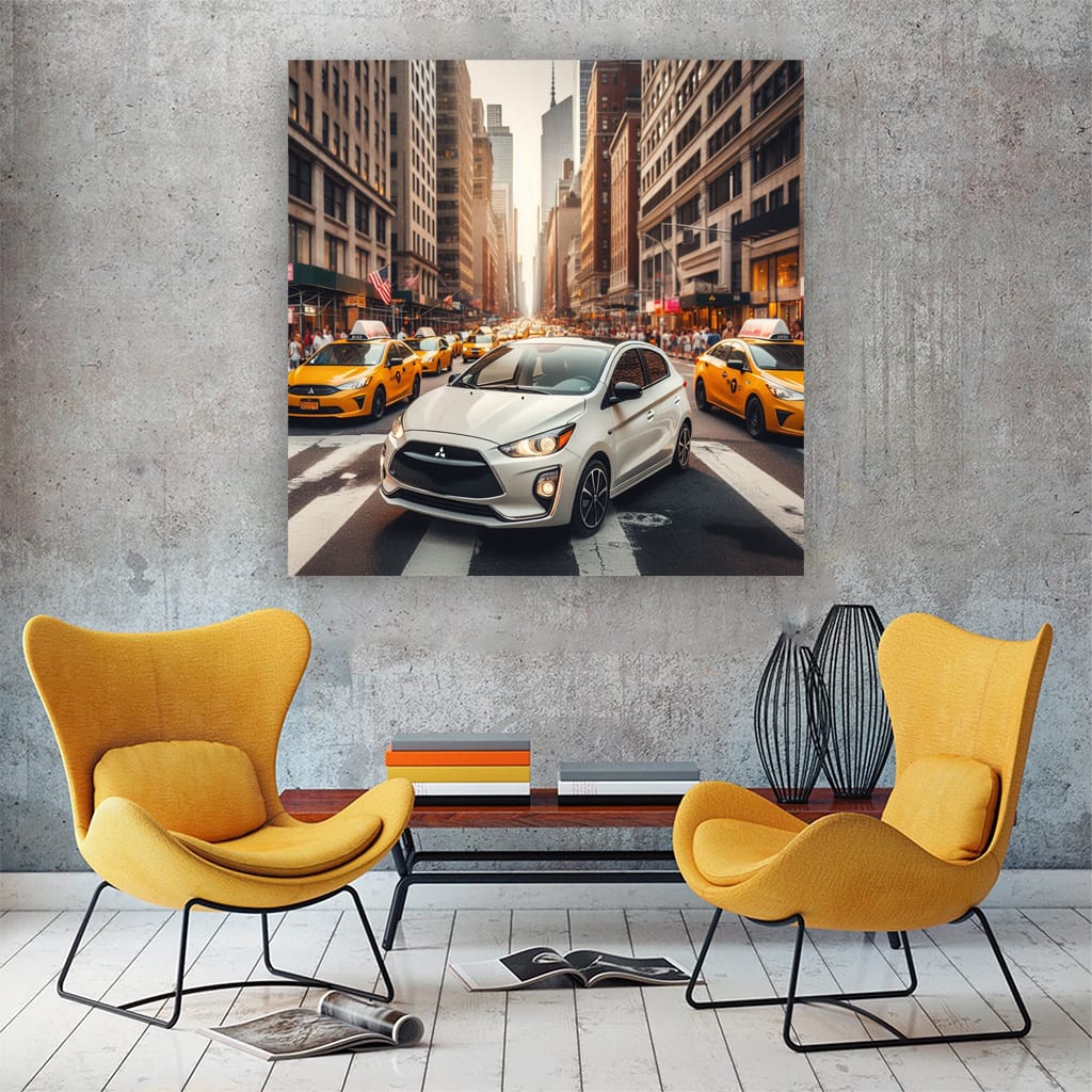 Mitsubishi Mirage New York Wall Art