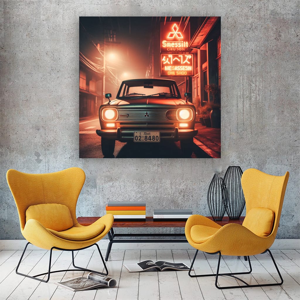 Mitsubishi Retro Classic - Vintage Night Cruiser Style