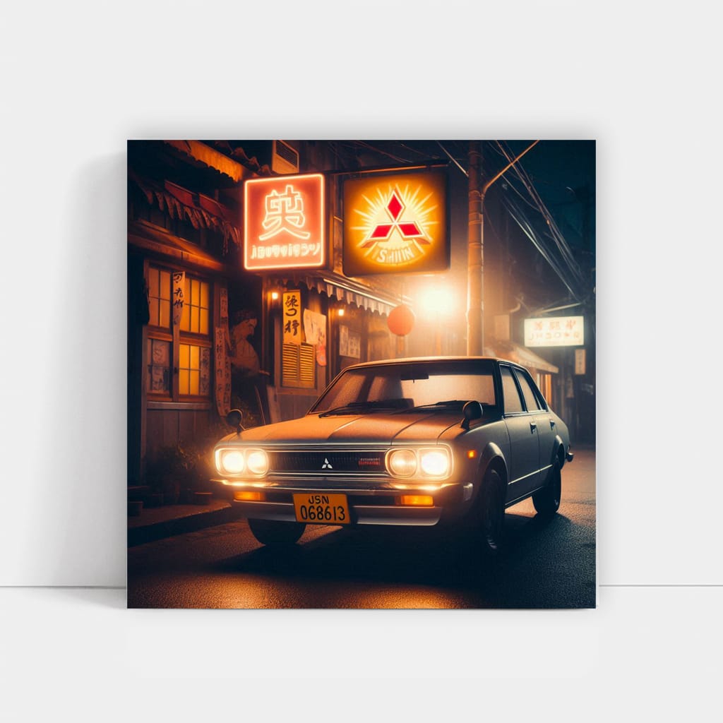 Vintage Mitsubishi Night - Classic Retro Vibes