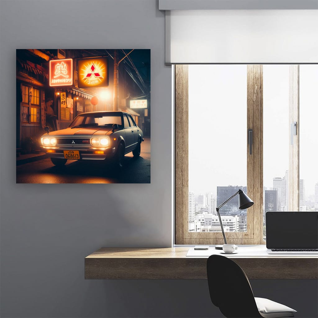 Vintage Mitsubishi Night - Classic Retro Vibes
