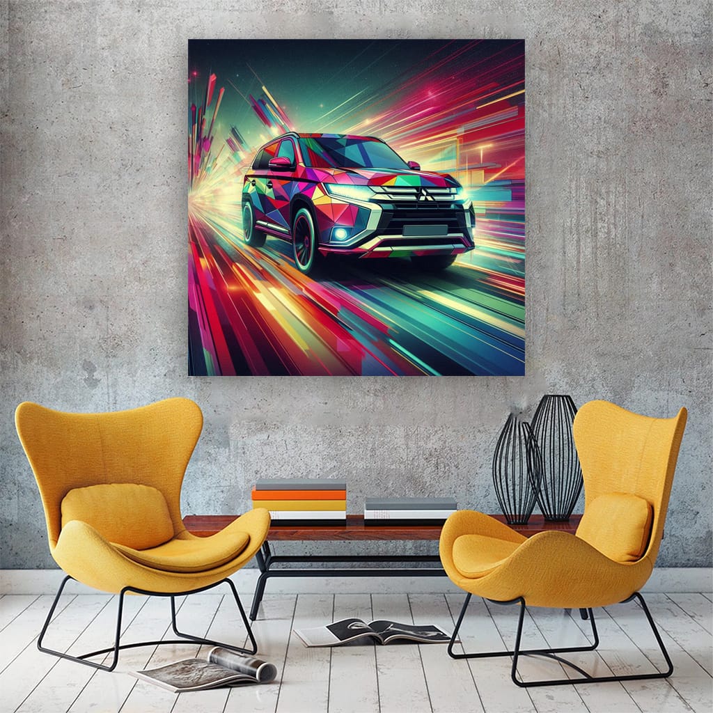 Mitsubishi Outlander Absctra Wall Art