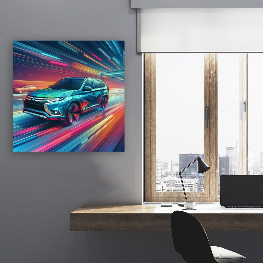 Mitsubishi Outlander Absctract Wall Art