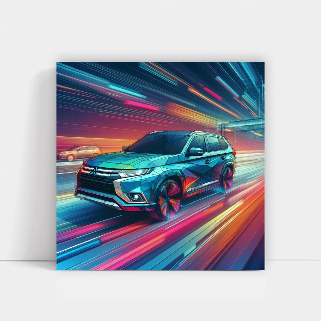 Mitsubishi Outlander Absctract Wall Art