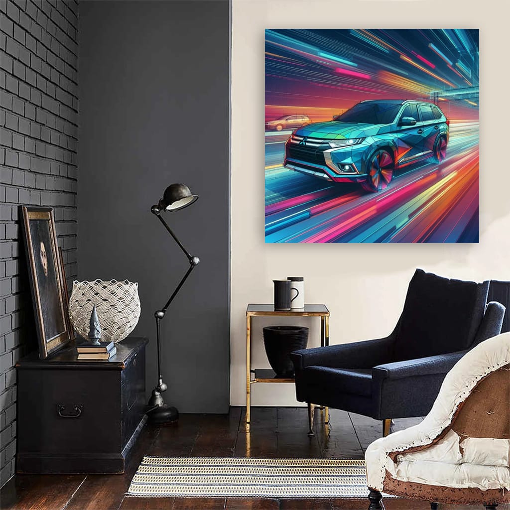 Mitsubishi Outlander Absctract Wall Art