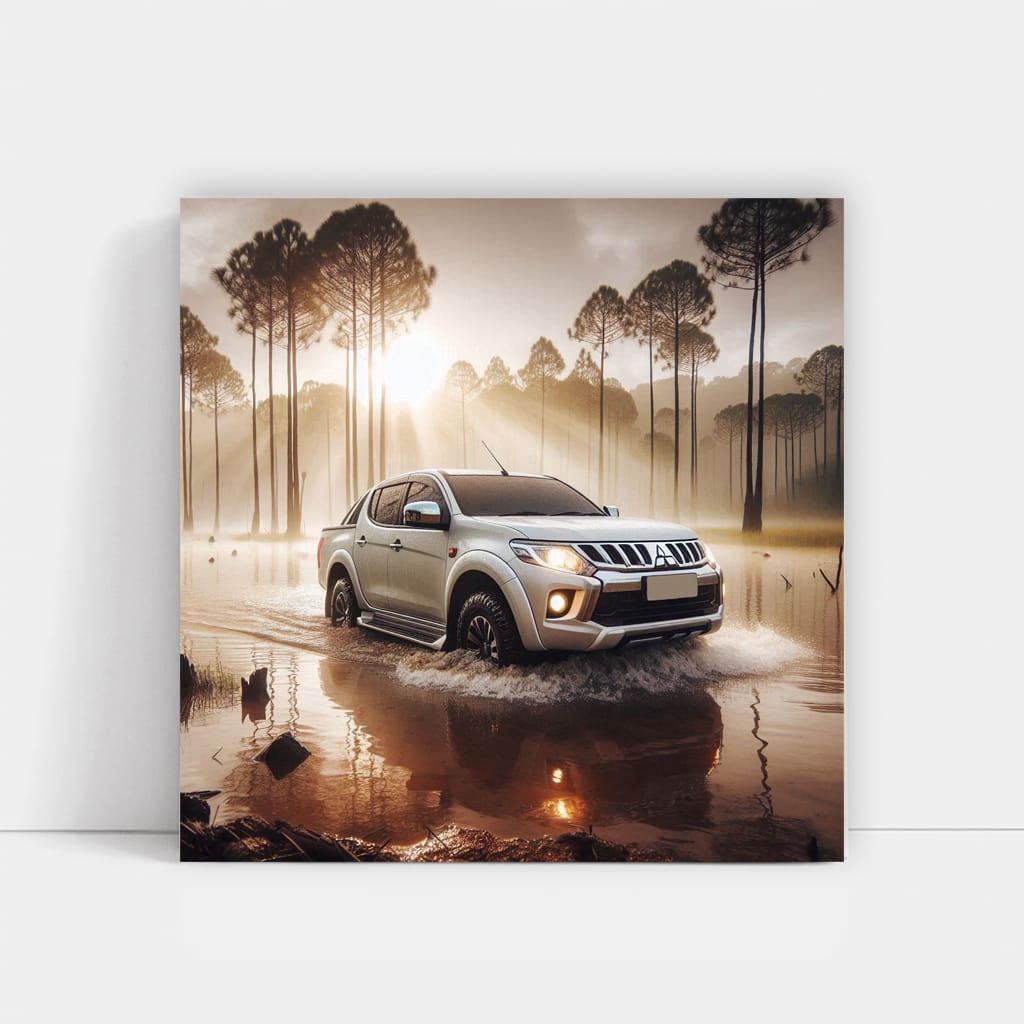 Mitsubishi Triton L200 in National Park - Rugged Adventure