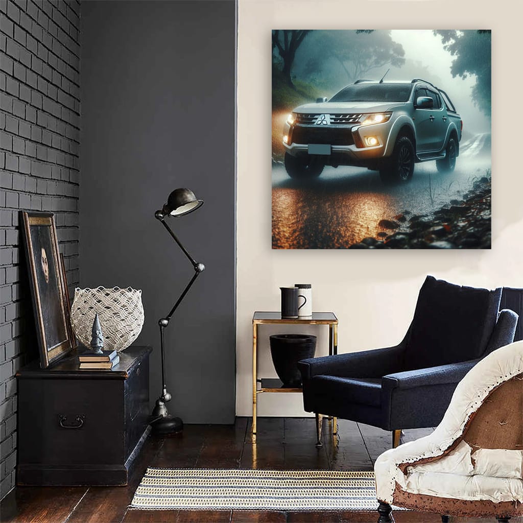 Mitsubishi Triton L200 in Rainy Weather - Rugged and Reliable