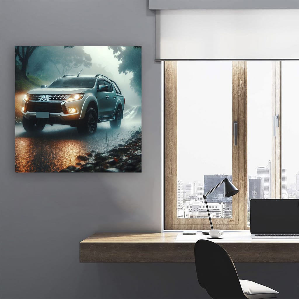 Mitsubishi Triton L200 in Rainy Weather - Rugged and Reliable