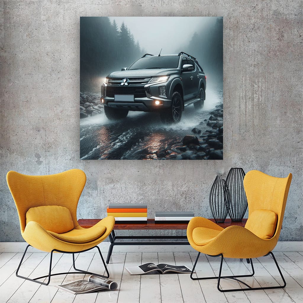 Mitsubishi Triton L200 in Rain - Rugged and Reliable Power