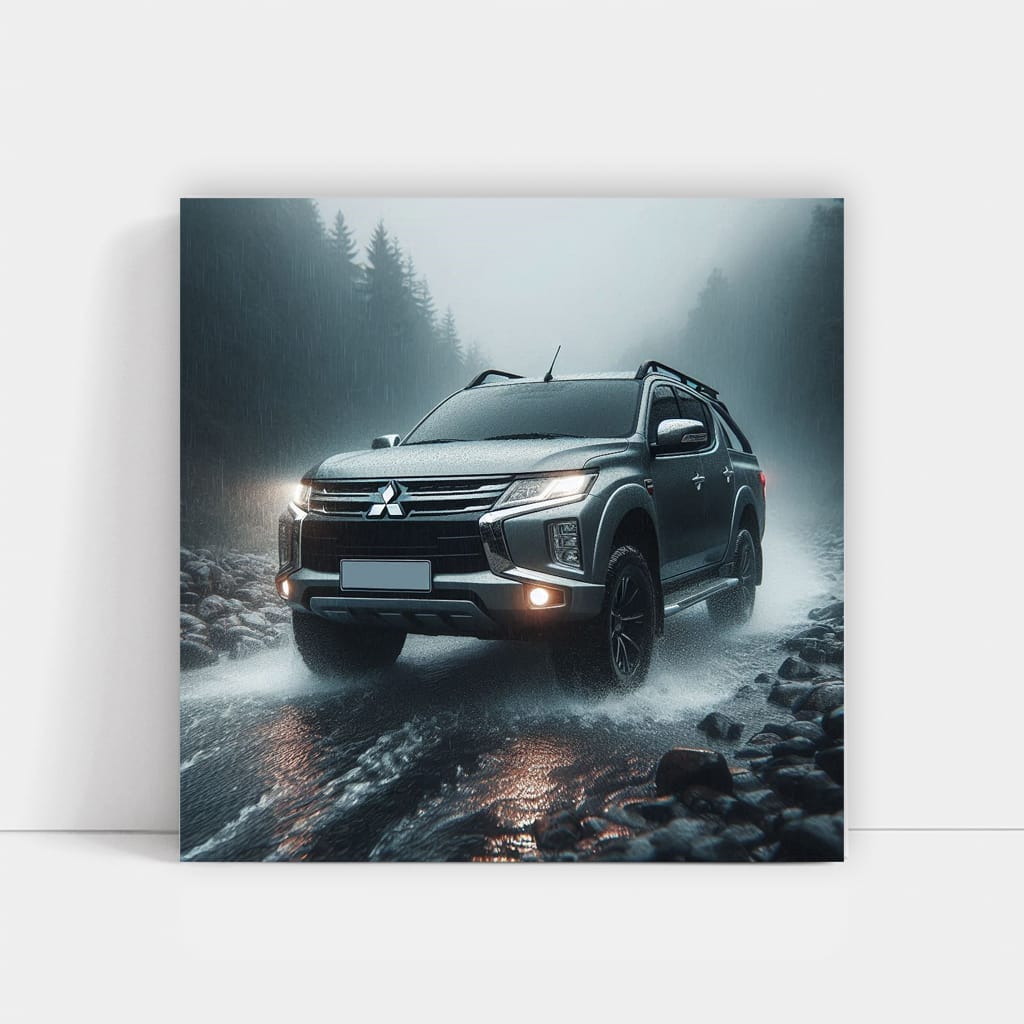 Mitsubishi Triton L200 in Rain - Rugged and Reliable Power