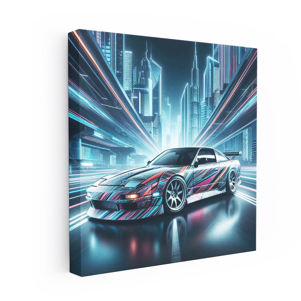 Nissan 240sx Absctra Wall Art