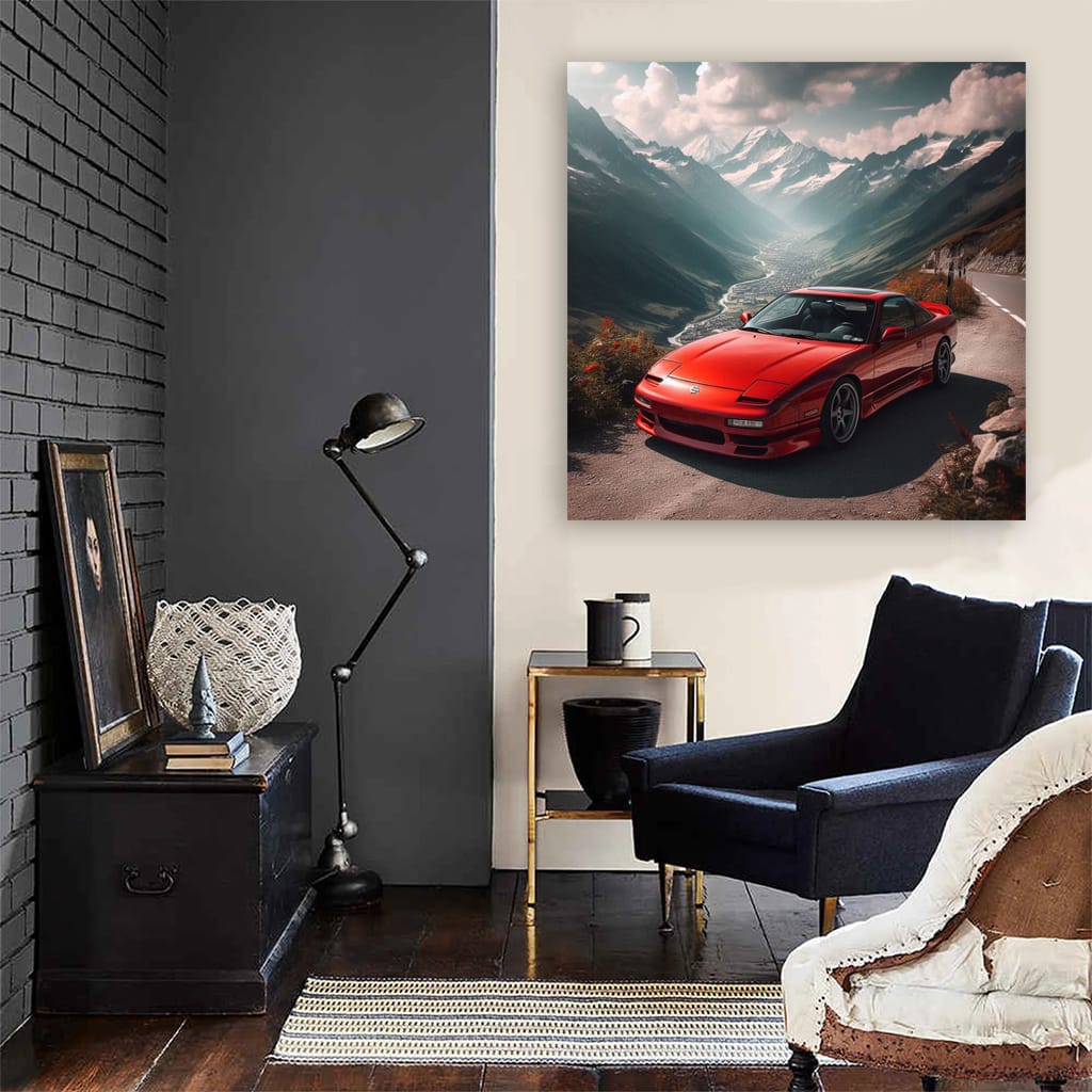 Nissan 240sx Mounta Wall Art