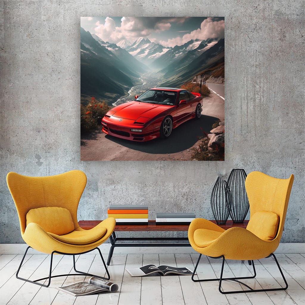 Nissan 240sx Mounta Wall Art