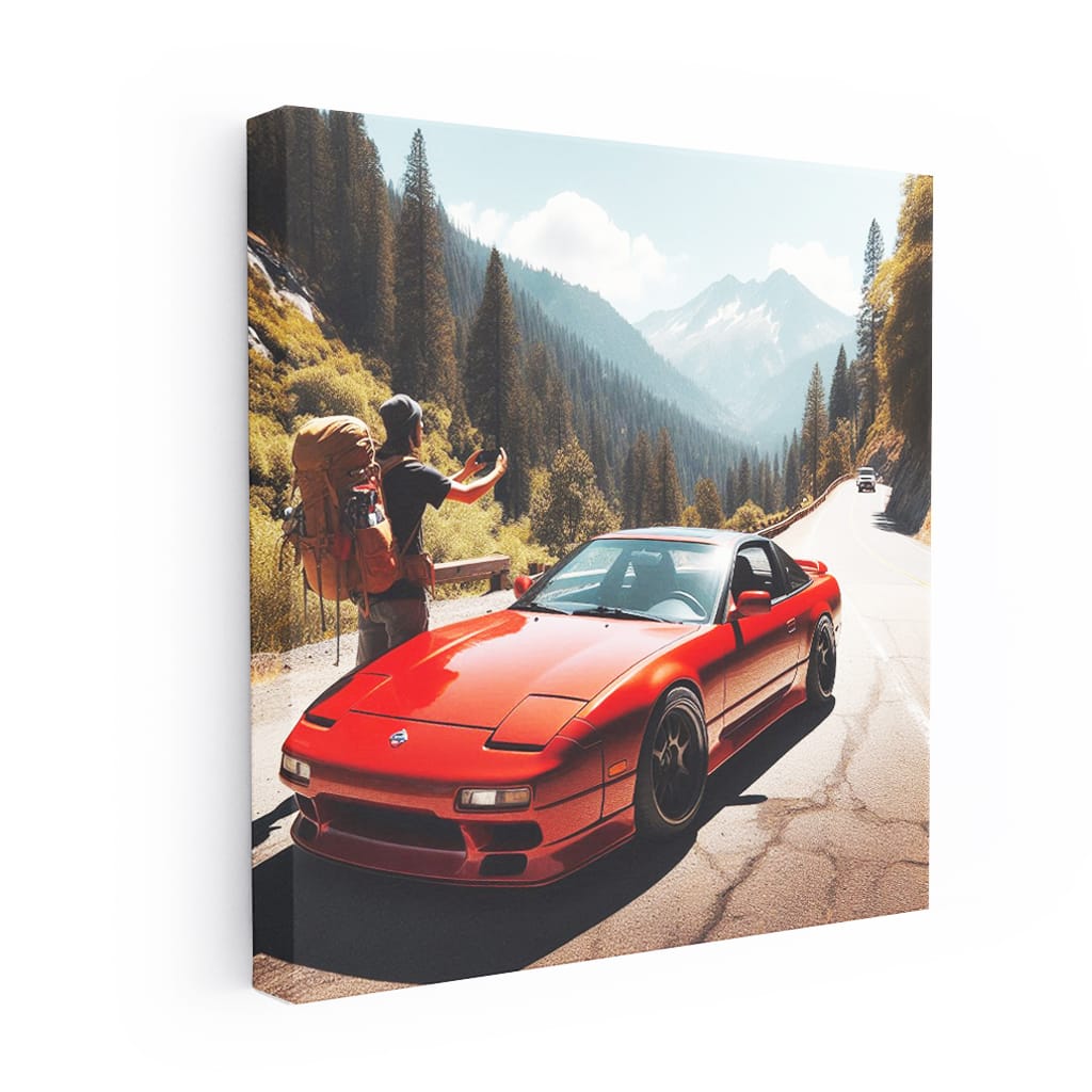 Nissan 240sx Mountain Wall Art