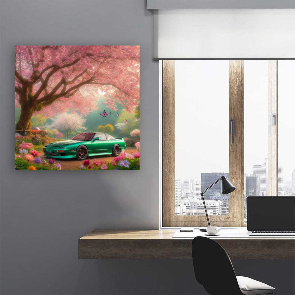 Nissan 240SX in Nature - Sleek and Stylish Classic Coupe