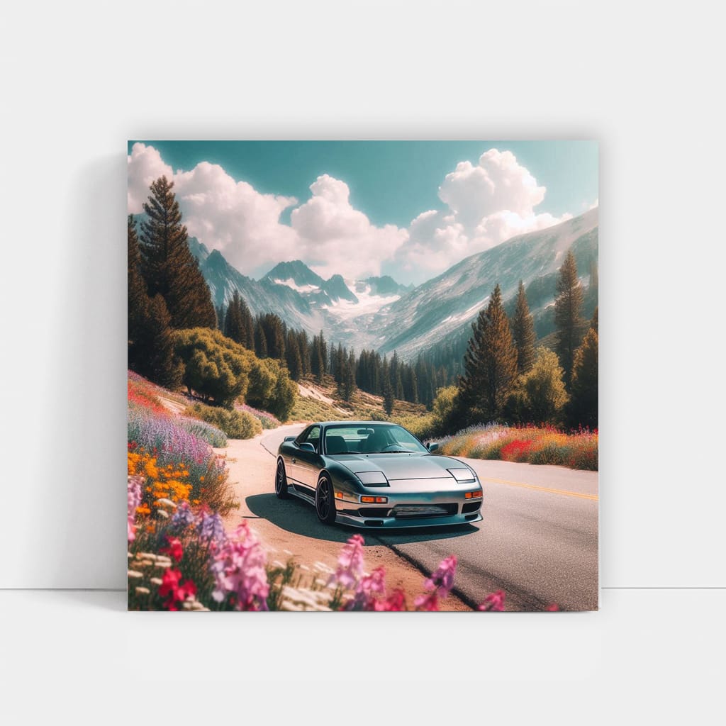 Nissan 240SX Nature Photo - Classic Sporty Ride