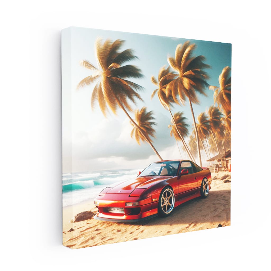 Nissan 240sx On Bea Wall Art