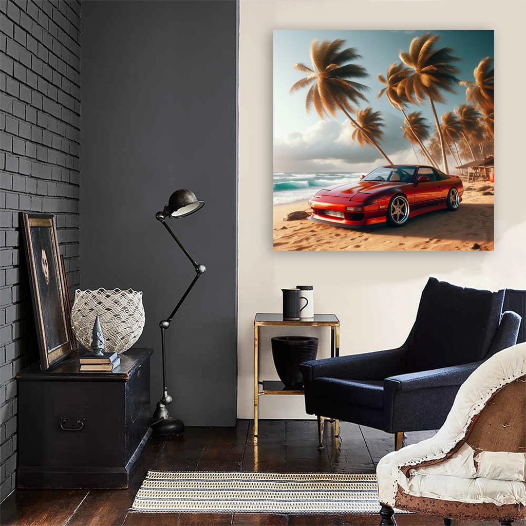 Nissan 240sx On Bea Wall Art