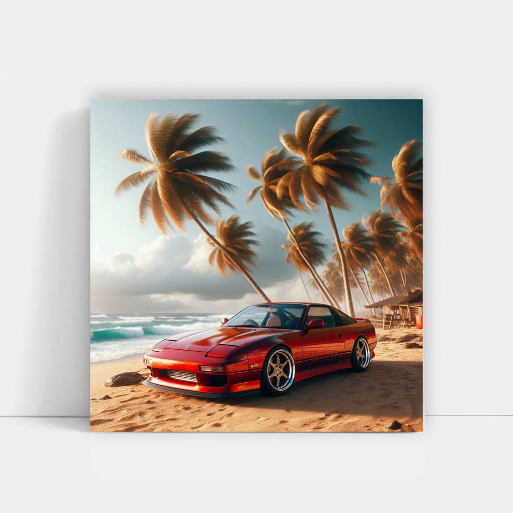 Nissan 240sx On Bea Wall Art