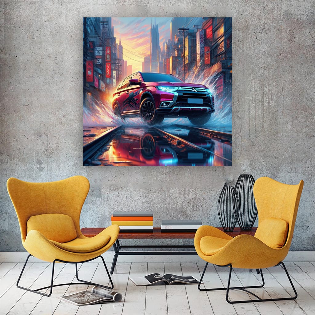 Nissan 240sx On Beach Wall Art