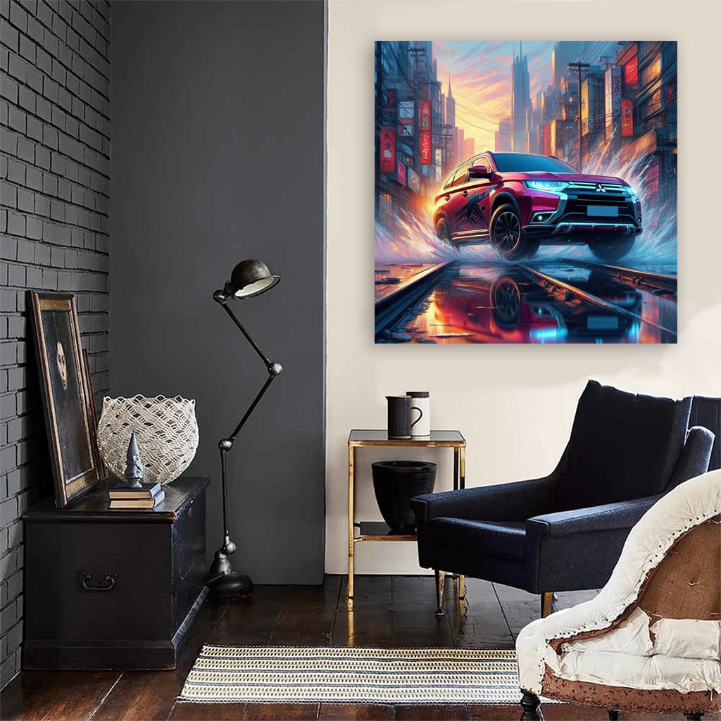 Nissan 240sx On Beach Wall Art