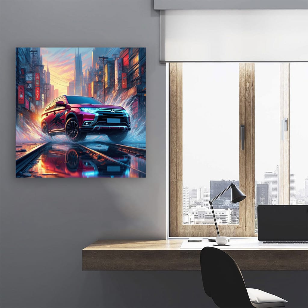 Nissan 240sx On Beach Wall Art