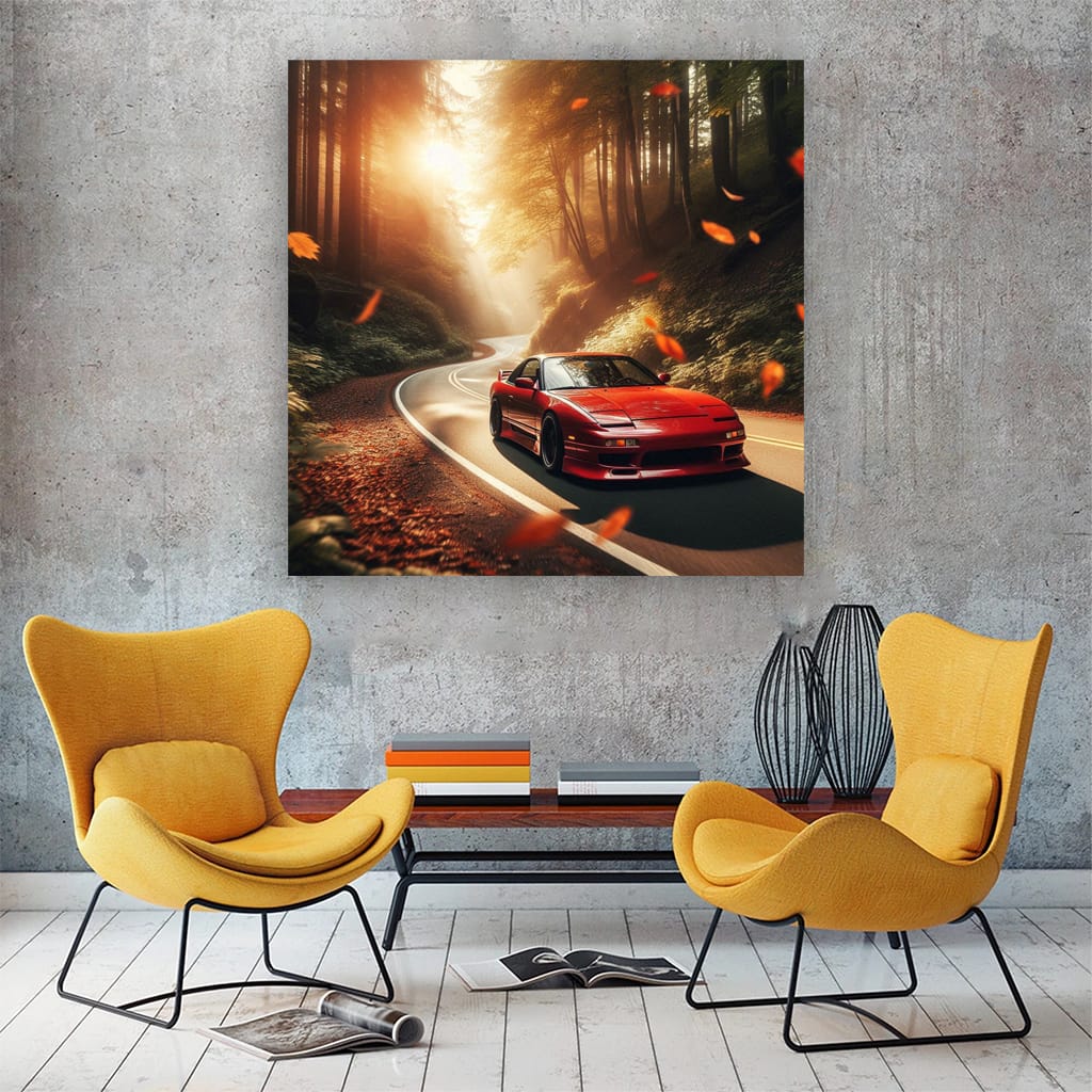 Nissan 240sx Road Wall Art