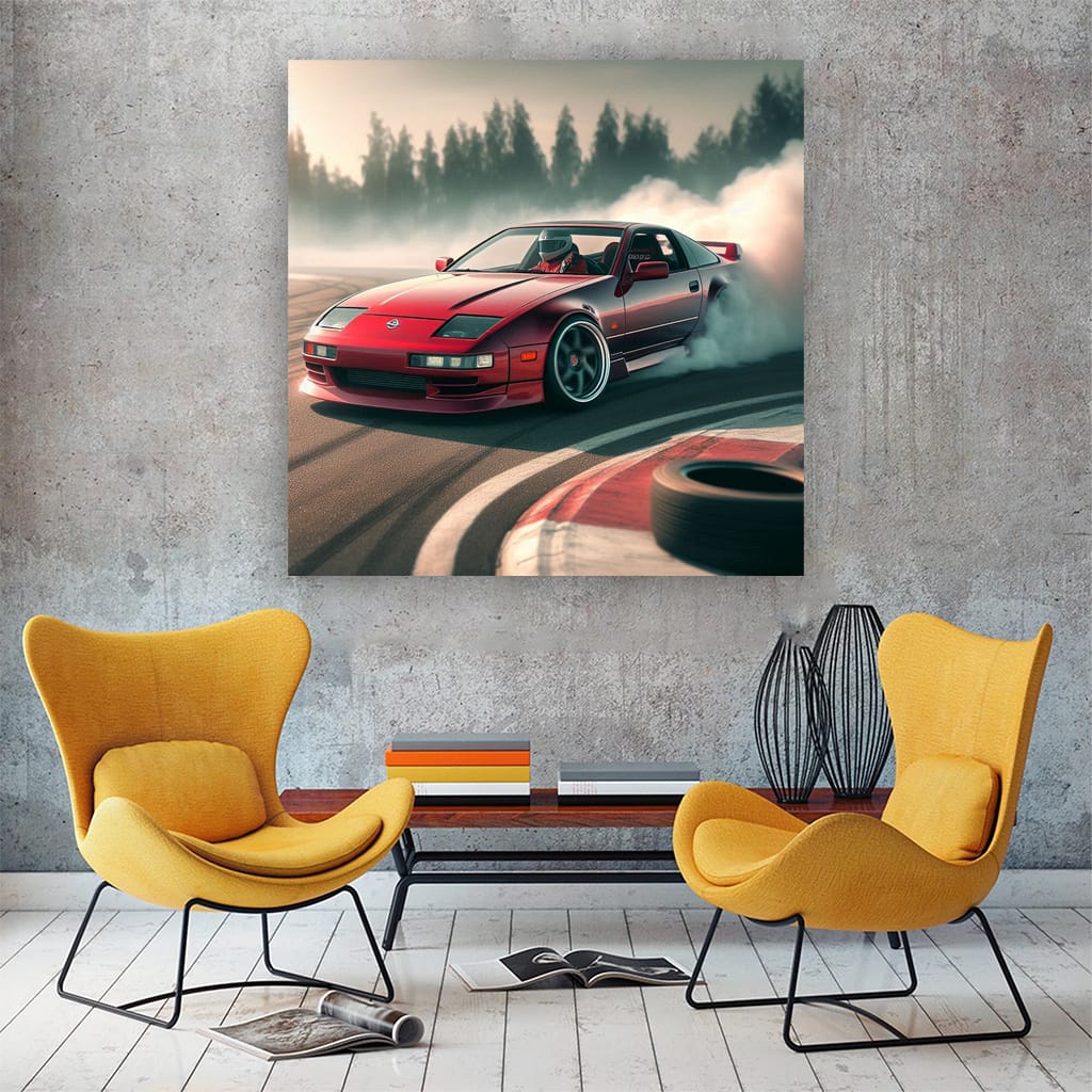 Nissan 300zx Drift Wall Art