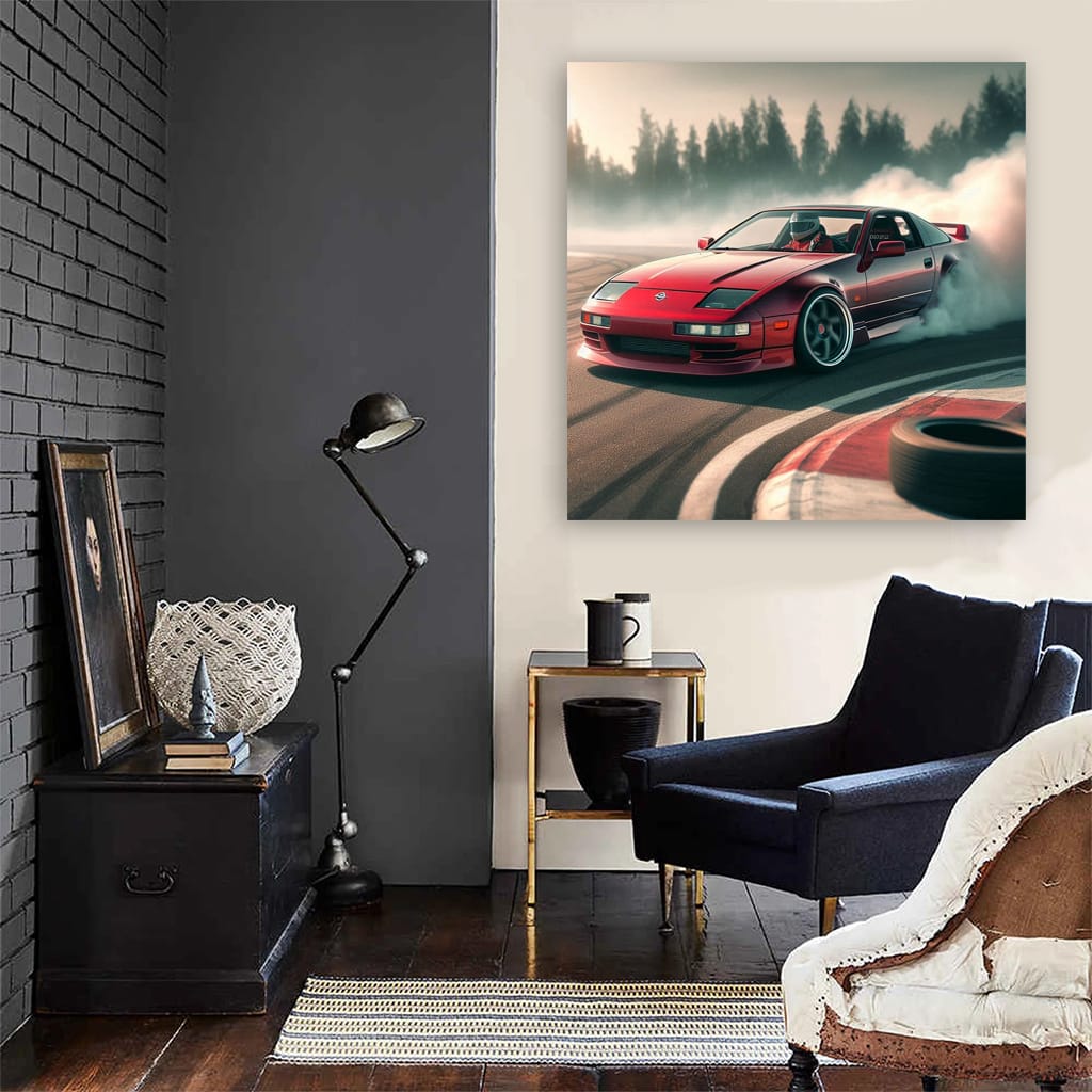 Nissan 300zx Drift Wall Art