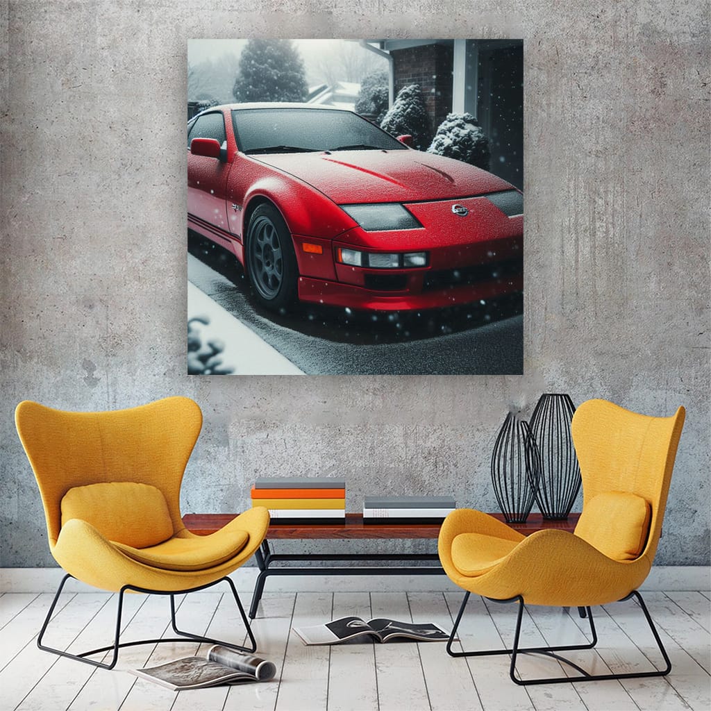 Nissan 300ZX Winter Drive - Sleek Performance Icon