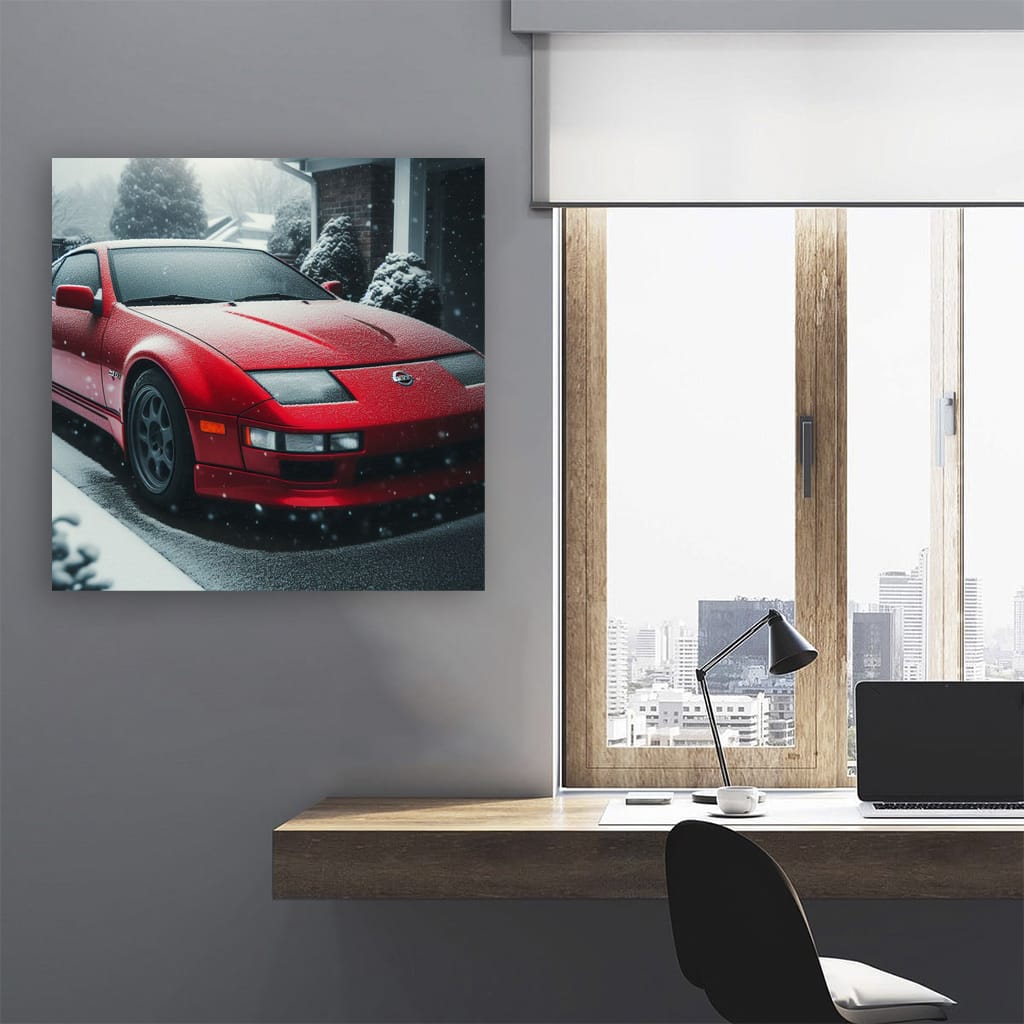 Nissan 300ZX Winter Drive - Sleek Performance Icon