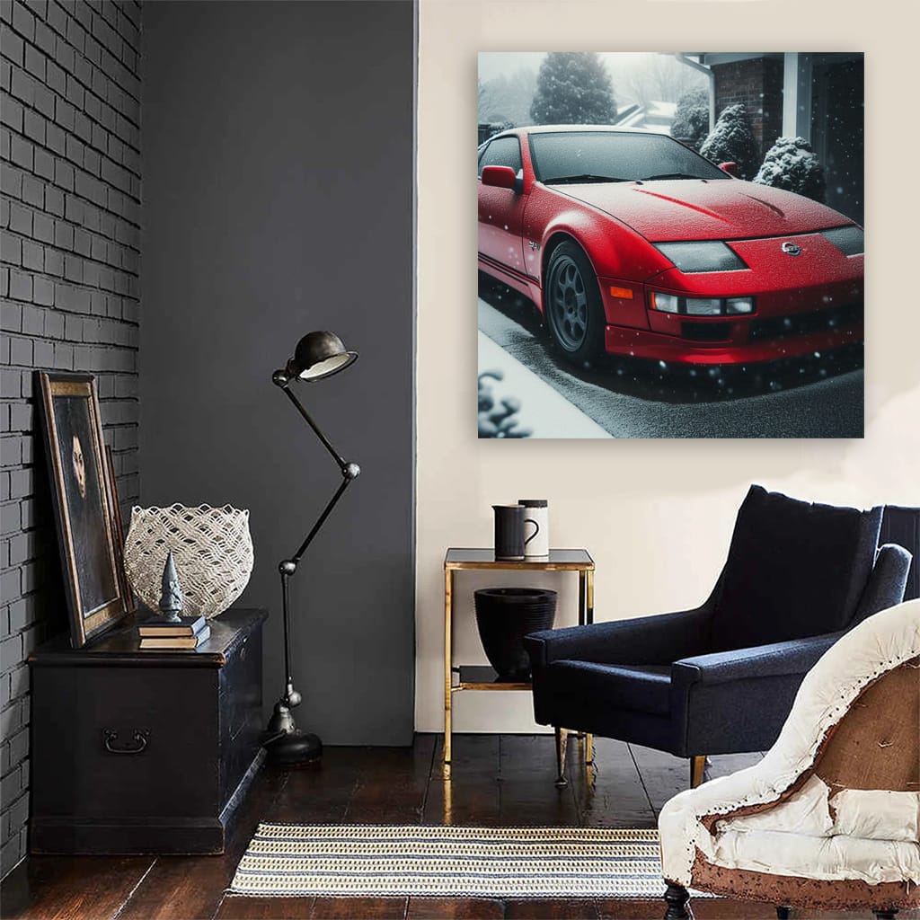 Nissan 300ZX Winter Drive - Sleek Performance Icon