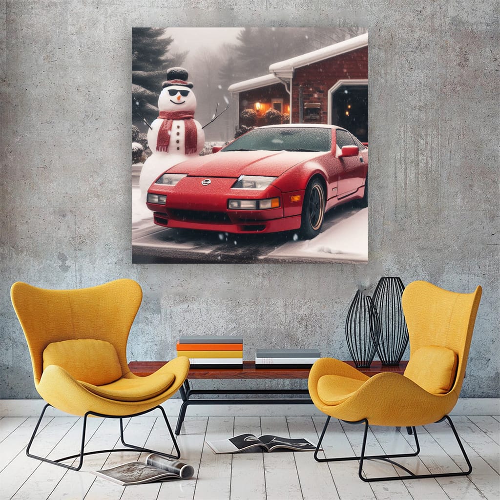 Nissan 300ZX Winter Drive - Sleek Performance in Cold