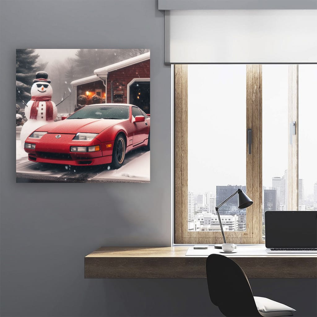 Nissan 300ZX Winter Drive - Sleek Performance in Cold