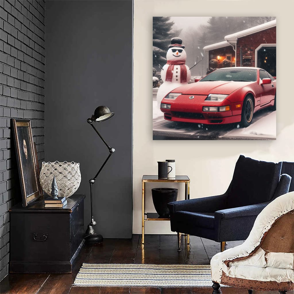 Nissan 300zx Winte Wall Art