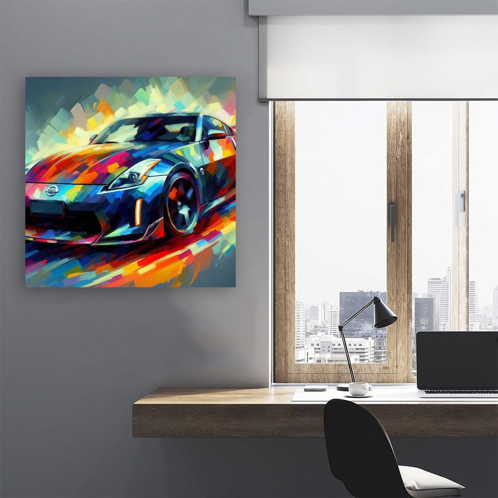 Nissan 350Z Impressionism - Iconic Sports Car Artistry