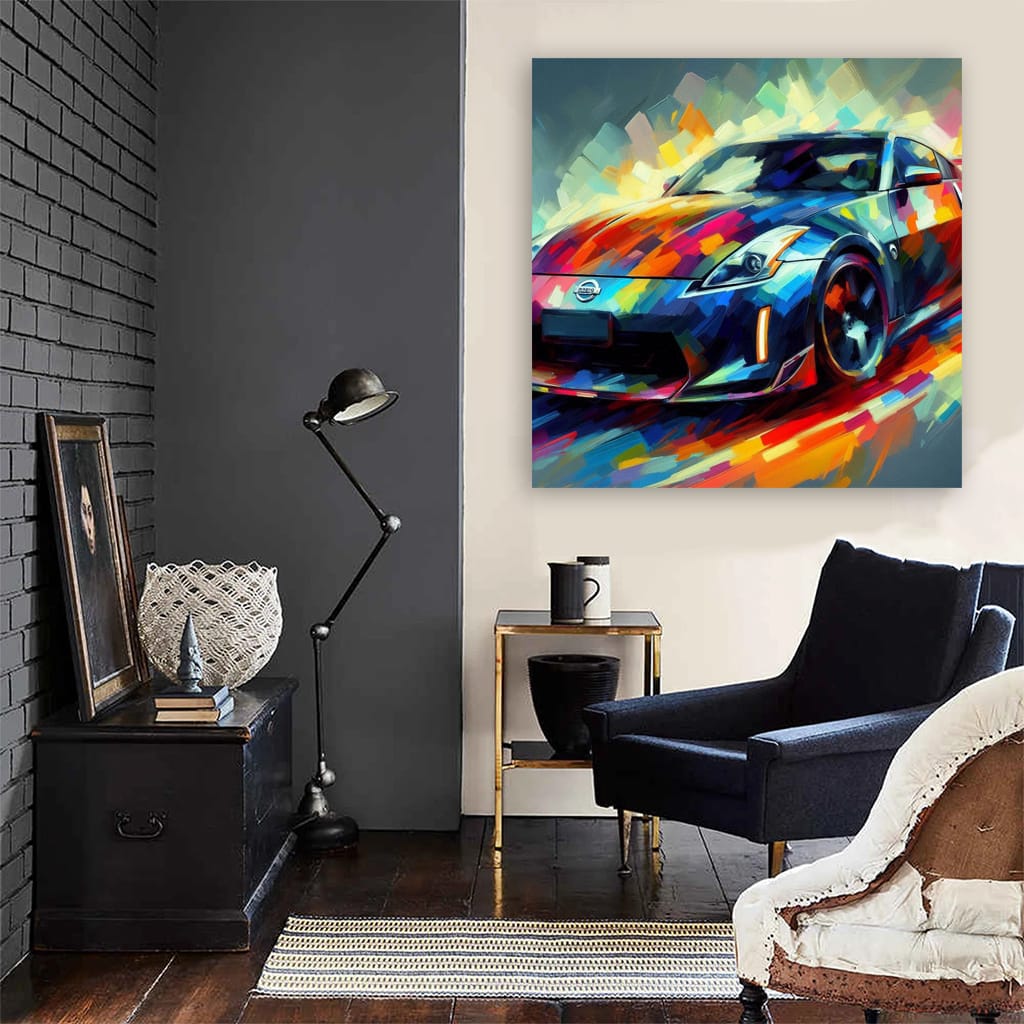 Nissan 350z Impressionism Wall Art